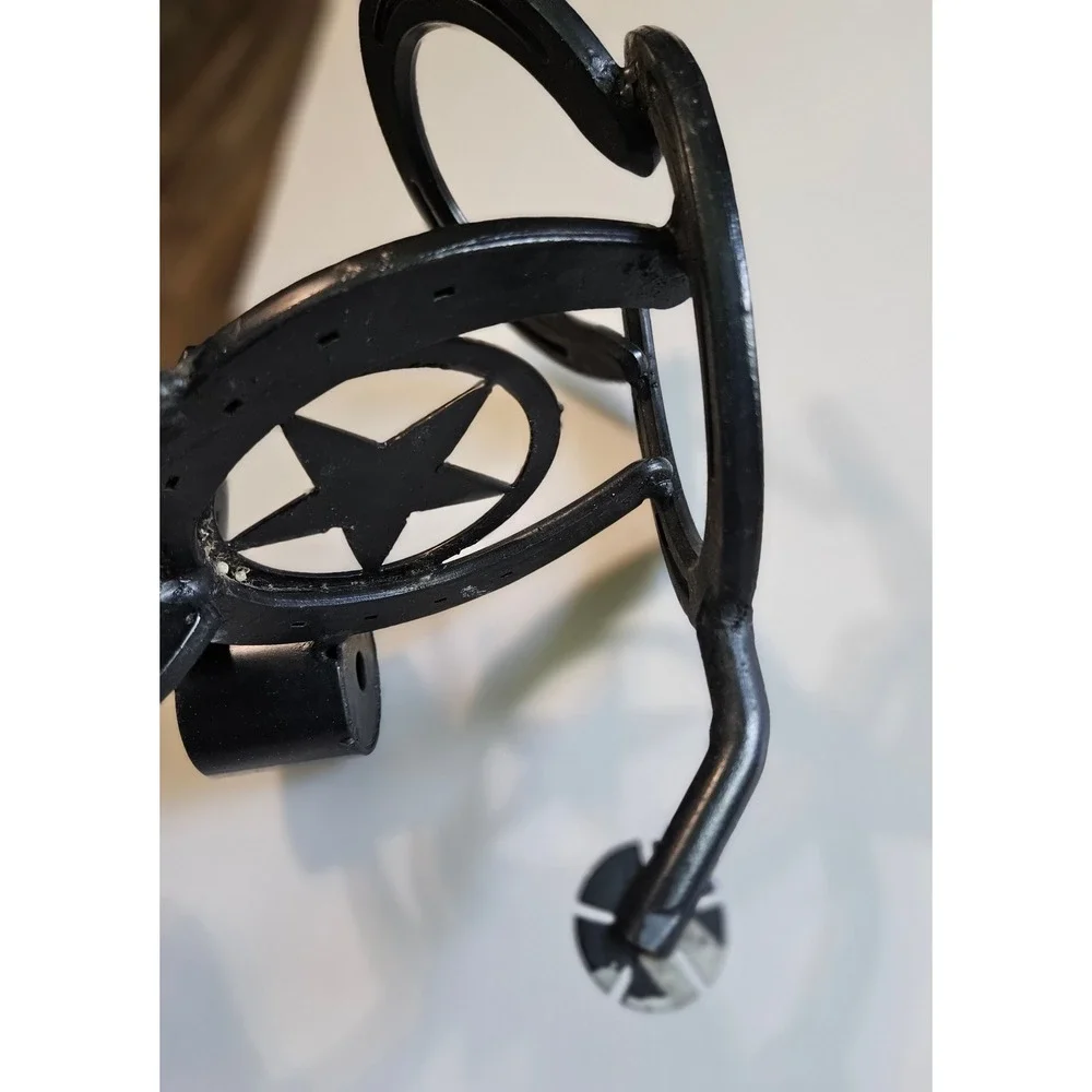 Rustic Horseshoe Metal Candle Holder‎ Texas Star Western Farmhouse Decor Black